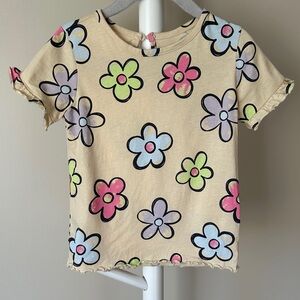 George Floral Print Short Sleeve T-Shirt 4T